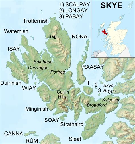 Printable Isle Of Skye Map - Printable Word Searches