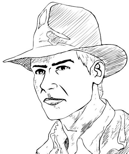 Pinto Dibujos Indiana Jones Para Colorear