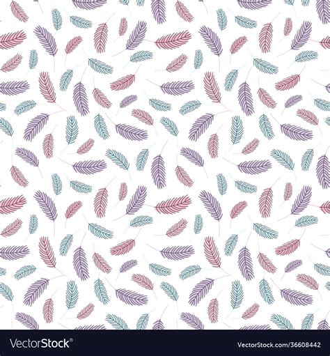 Bird feathers seamless pattern Royalty Free Vector Image