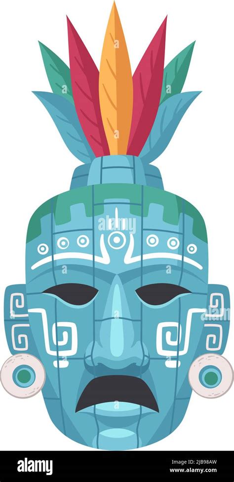 Composición de dibujos animados de la civilización maya con imagen