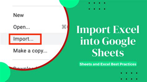 Import Excel Into Google Sheets Sheets And Excel Best Practices