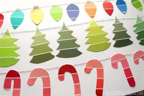 Easy Paint Chip Christmas Garland Lesson Plans