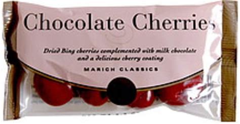 Marich Chocolate Cherries - 2.3 oz, Nutrition Information | Innit