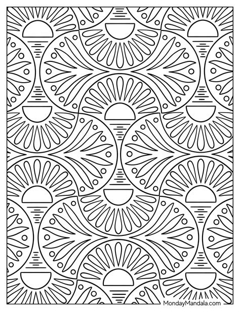 10 Unique Pattern Printable Coloring Pages For Adults