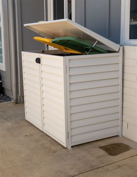 Aluminium Bin Covers Nz Wheelie Bin Cover Outdoor Bin Shelter