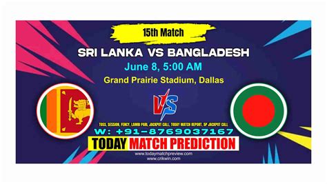 Bangladesh Vs Sri Lanka T20 World Cup 15 Match Prediction