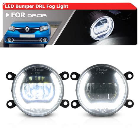 Kit De Luz De Nevoeiro De Condu O LED Para Renault Dacia Logan II DRL 2