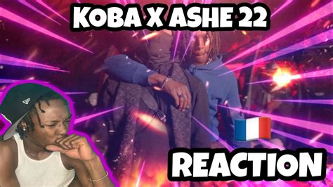 AMERICAN REACTS TO FRENCH DRILL RAP Koba LaD Ashe 22 Sombre Clip