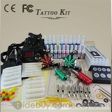 Professional Tattoo Kit With 2 Tattoo Machines And 20 Inks And A Power