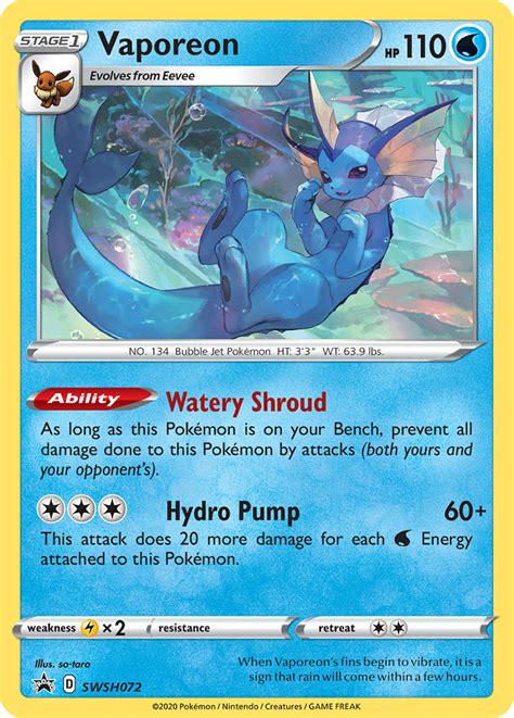 Light Vaporeon 52 105 Uncommon Unlimited Neo4U 52 Face To