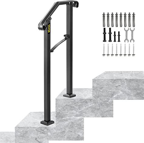 Amazon Happybuy Handrails For Outdoor Steps Fit 1 Or 2 Steps