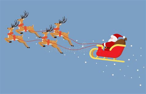 Cartoon Santa Sleigh Stock Illustrations – 17,126 Cartoon Santa Sleigh ...