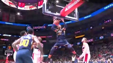 Rudy Gobert Monster Dunk Nba Season Youtube