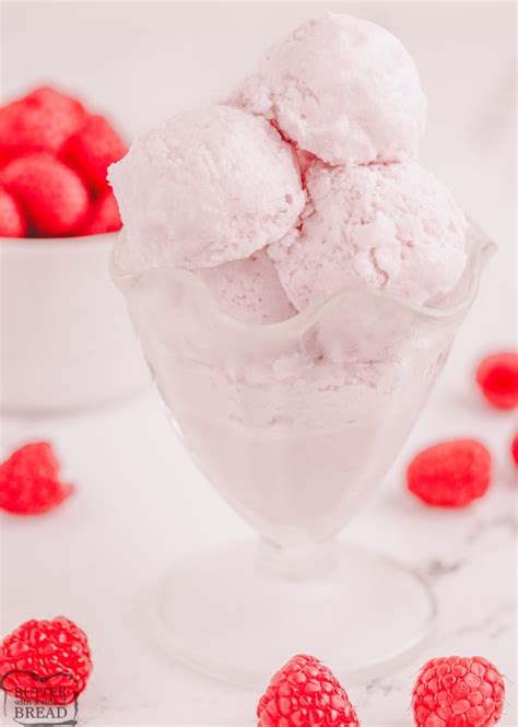 EASY RASPBERRY SHERBET - Butter with a Side of Bread