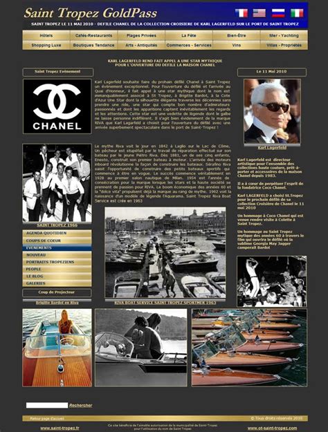 saint tropez Saint Tropez Défilé CHANEL Karl LAGERFELD fait appel à