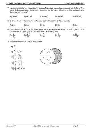 12 Areas Circulares PDF