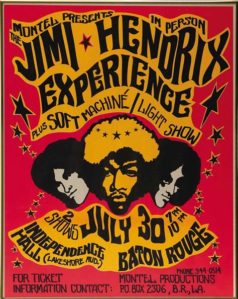 psychadelic vintage rock concert poster