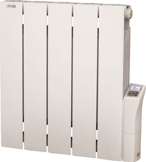 Radiateur Lectrique Fixe Inertie Fluide W Horizontal Blanc