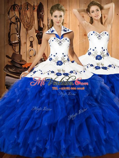 Venta Vestidos De Azul Y Blanco En Stock