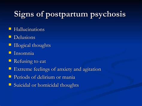 Postpartum psychosis | PPT