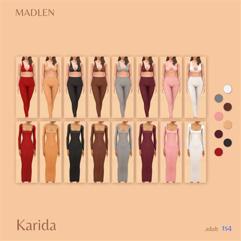 Karida Loungewear Madlen Sims Dresses Sims Expansions Sims