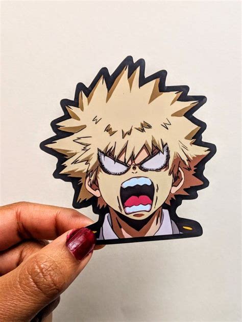 Bakugo Anime Sticker My Hero Academia Sticker Bnha Stickers Etsy