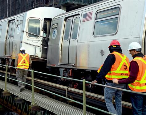 Nyc Subway Train Derails In Brooklyn The Second Incident Within A Week 6sqft