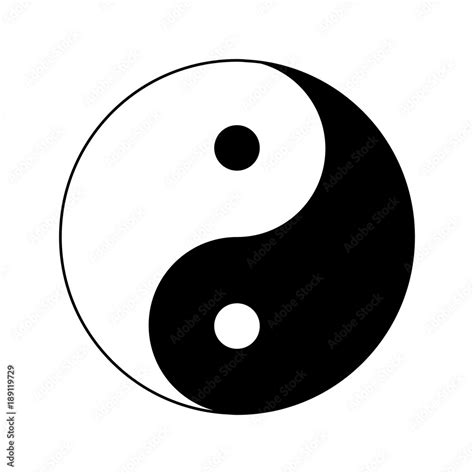 Yin Yang Icon Ying Yang Symbol Stock Vector Adobe Stock