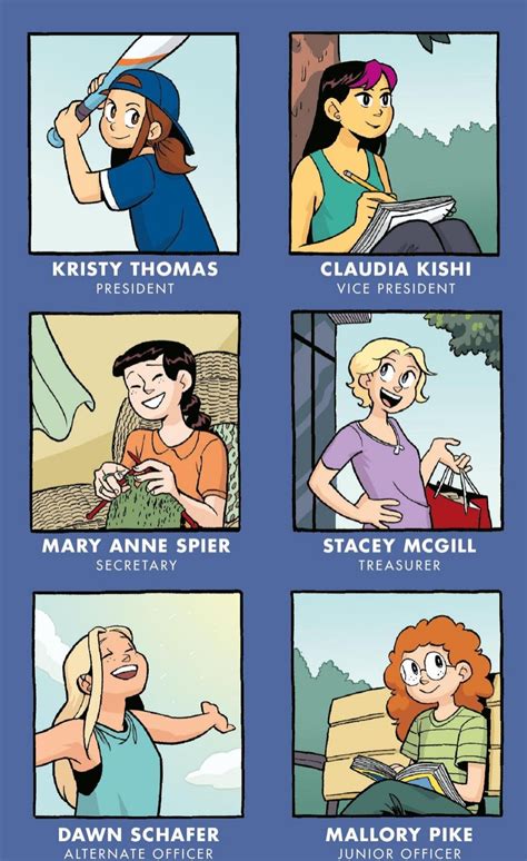 Baby sitters club graphic novel characters, as done by gale galligan ...