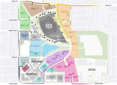 Map Of Sofi Stadium Parking