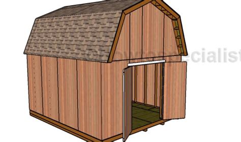 14x16 Barn Shed Plans Howtospecialist How To Build Step By Step