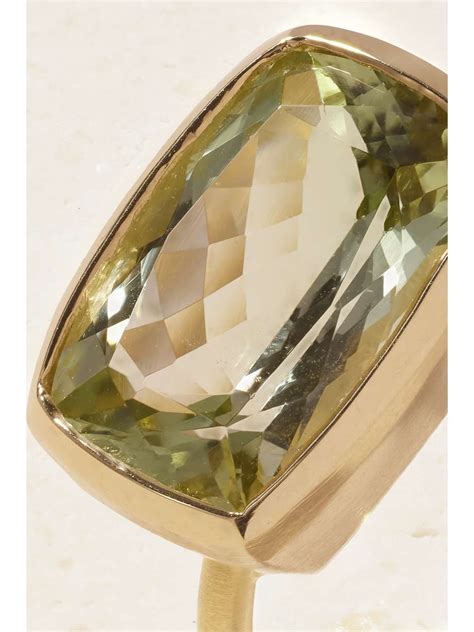 Irene Neuwirth Gemmy Gem Karat Gold Tourmaline Ring Net A Porter