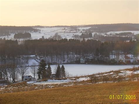 Lime Lake Machias Ny Lime Lake Frozen In February 2006 View From