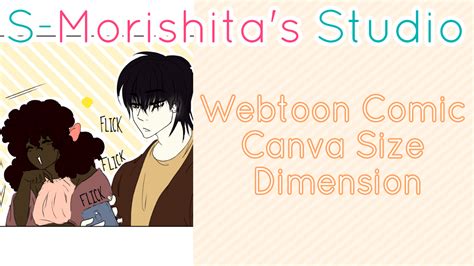 Webtoon Comic Canva Dimension - S-Morishita Studio