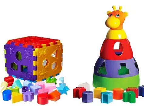 Kit Brinquedo Educativo Did Tico Encaixe Bebe Infantil Frete Gr Tis