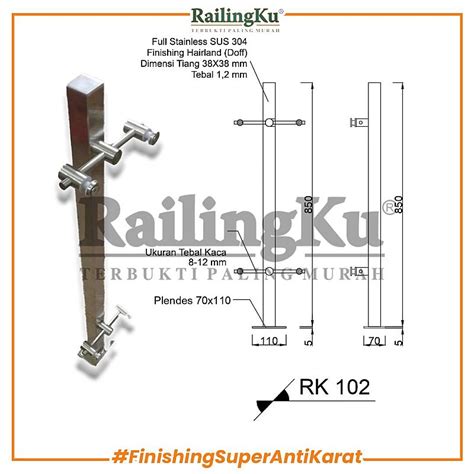 MINIMALIST HOLLOW EDITION NEW RAILING Railing Tangga Stainless