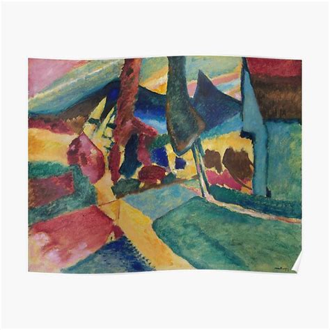 Wassily Kandinsky Landscape With Two Poplars Poster For Sale By