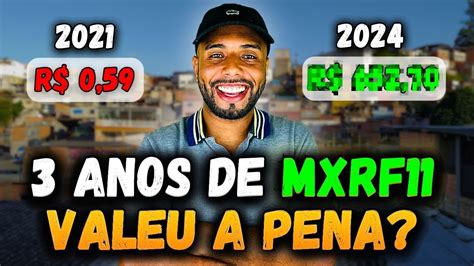 QUANTO RENDEU INVESTIR NO MXRF11 POR 3 ANOS FUNDOS IMOBILIÁRIOS