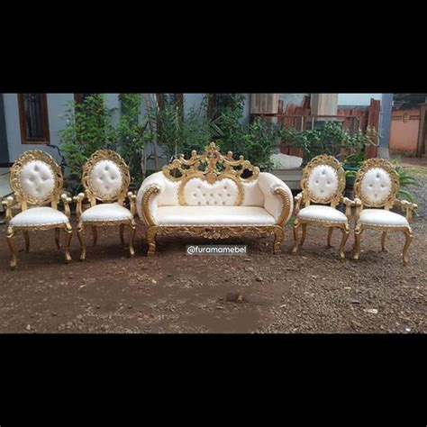 Jual Kursi Sofa Pelaminan Wayang Kursi Rosalinda Kursi Pelaminan