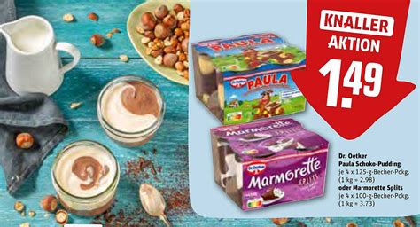 Dr Oetker Paula Schoko Pudding Oder Marmorette Splits Angebot Bei REWE