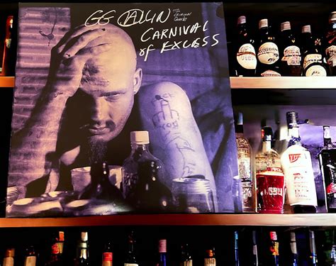gg allin carnival  excess vinyl review ponk media  reissue