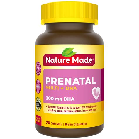 Nature Made Prenatal Multivitamin Dha Softgels Count To Support