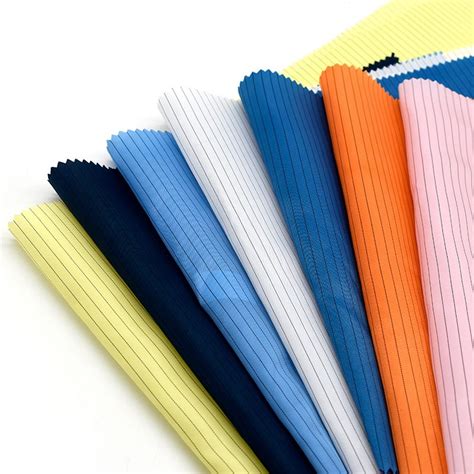 0 5CM Flame Retardant Striped Polyester Antistatic Fabric