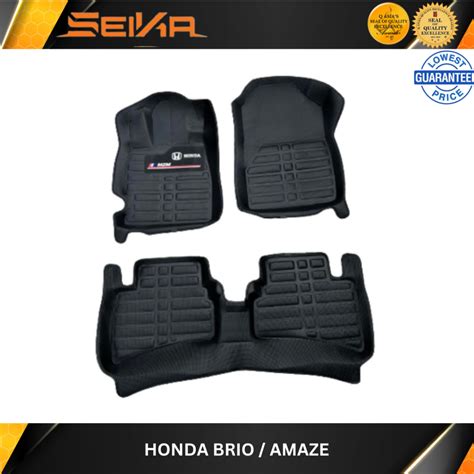 Honda Amaze Brio Diamond Deep Dish Matting Car Floor