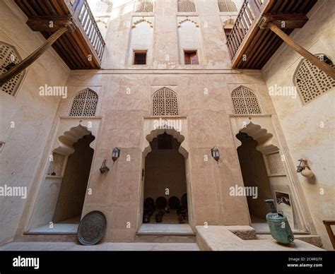 Interior View Of The Castle Of Jabreen A 17th Century Fortress Near