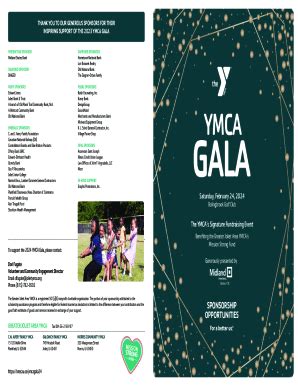 Fillable Online Ymca Gala Nets More Than For Mission