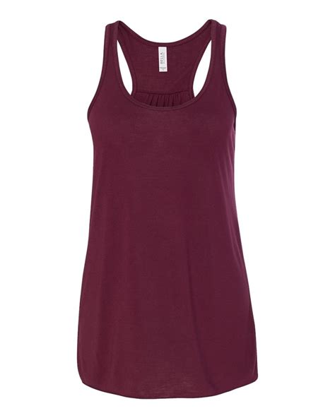 Bella Canvas Womens Flowy Racerback Tank 8800 Maroon Size M