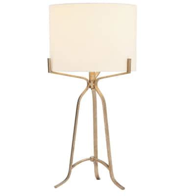 Fangio Lighting In Modern Metal Champagne Gold Table Lamp W