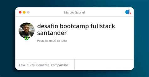 Desafio Bootcamp Fullstack Santander