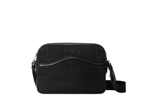 SASOM กระเปา Gucci Jumbo GG Messenger Bag In Black Jumbo GG Canvas